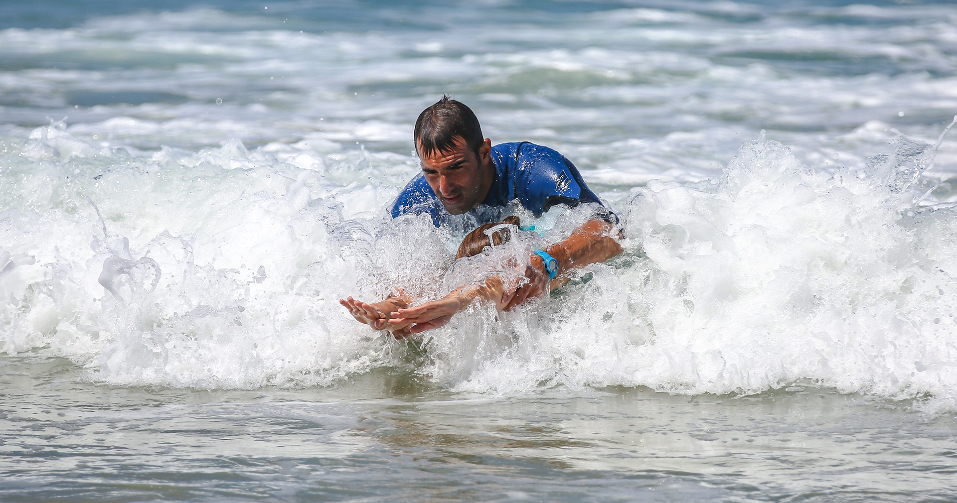 Cours de body surf au pays basque avec Fabrice de l'école de surf Aquality